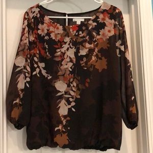 New York and Company floral blouse